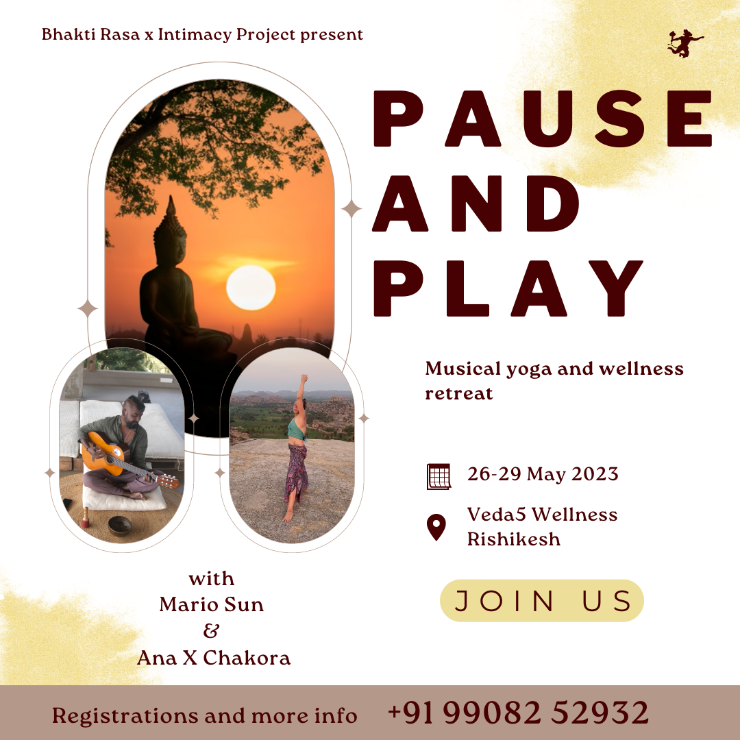 a poster for the Pause and Play retreat